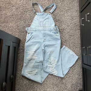 Denim overalls